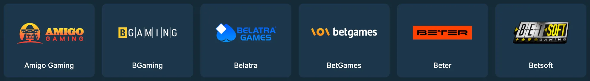 List of top-tier casino software providers at Lolo Casino